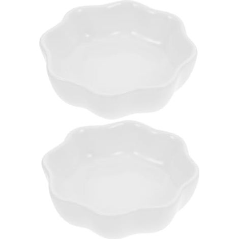 Lot de 2 Gamelles Céramique pour Hamster, Rat, Chien, Bol d'Eau en Métal pour Petits Animaux Domestiques, Support de Nourriture pour Hérisson, Bol Lavable en Céramique Blanche Petite