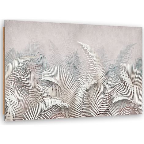 Quadro deco panel, Foglie di palma 3D - 60x40 (1/5)