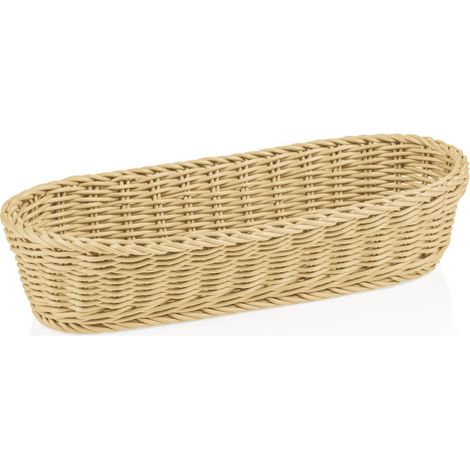 Corbeille à baguette 40 x 16 cm H 8 cm beige polypropylène WEAVER PRO - Was Germany (1/2)