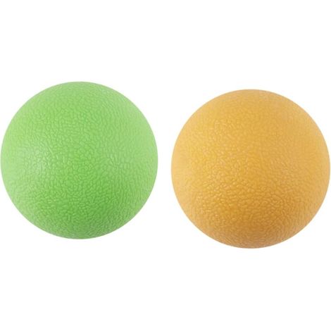 Lot de 2 balles de massage en TPE pour fascia, idéales pour le massage et le yoga, avec fonction de rouleau de massage dorsal pour une relaxation musculaire profonde. (1/5)