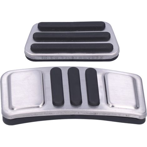 Deux couvre-pédales d'accélérateur, des tapis de pédale de frein et des tapis antidérapants, adaptés aux modèles Ford Mustang 2015-2019. (1/5)