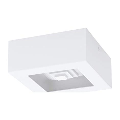 Plafoniera Moderna Ferreros Acciaio Bianco 1 Luce Led Integrato 6,3W (1/4)