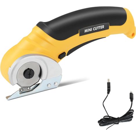 Ciseaux sans fil, ciseaux à tissus avec interrupteur de sécurité, lames en acier SK5, ciseaux électriques confortables et légers pour travaux manuels, vitesse 240 coups/minute, pour travaux manuels, c (1/5)