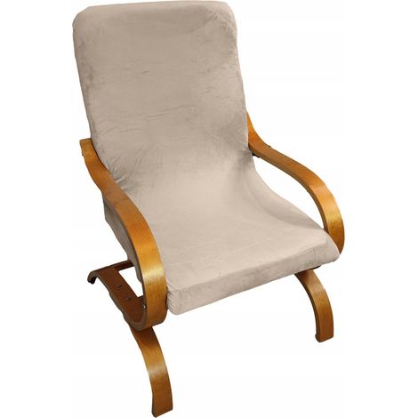 Fodera per poltrona FINKA, beige crema, velluto spesso
