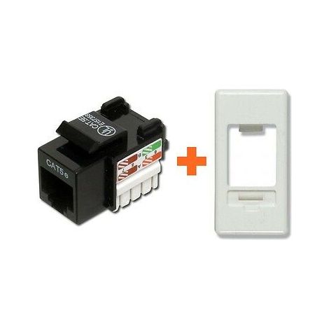 Intellinet Presa di rete lan CAT.5e utp tipo Gewiss System bianca RJ45