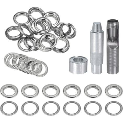 Kit de Œillets en Cuivre de 20mm Argenté 20Ensemble (1/5)