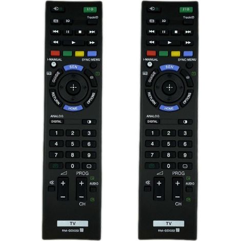 2x Fernbedienung RM-GD022 für Sony Fernseher RM-GD022 RM-GD021 RM-GD020 RM-GD023 (1/5)