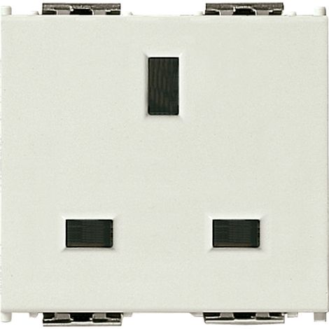 VIMAR - 16260.B SICURY 2P+T 13A Steckdose (Englisch), weiß