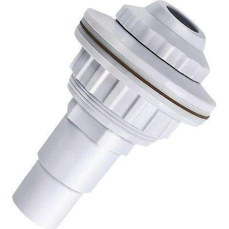 Adjustable Pool Inlet Nozzle with Adjustable Head for Swimming Pools, Steel Wall, Water Flow Nozzle with Hose Connector 32 mm and 38 mm for Homogeneous Water Circulation, Pool Accessory (1/4)