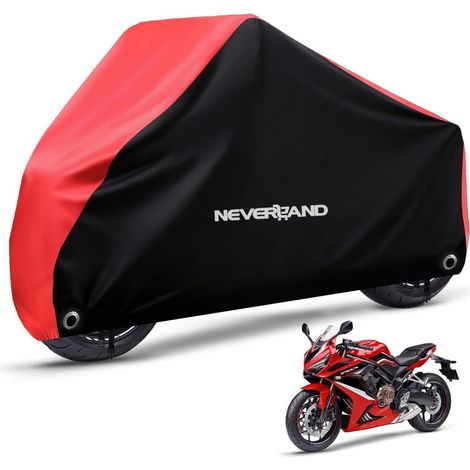 Motorradabdeckung Wasserdicht XXL, Heavy Duty Oxford, mit Schlosslöchern & Bandage (1/5)