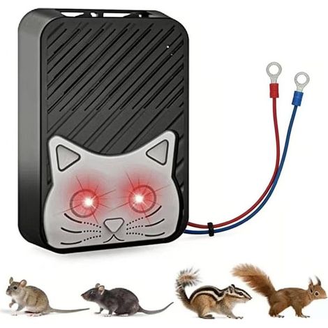 Répulsif Ultrasons pour Voiture, Anti-Rongeurs et Chats, Protection Extérieure contre Rats, Souris, Taupes et Fouines, Dispositif Électronique Puissant pour Prévenir les Dégâts de Morsure (1/5)