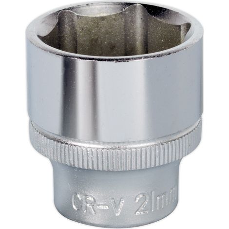 Sealey S3821 Premier Socket 3/8""Sq Drive 21mm