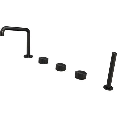 Mélangeur bain douche sur gorge Piega chromé noir brossé PVD PIEGA - CRISTINA ONDYNA PA12175I (1/2)
