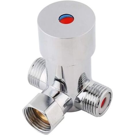 3 voies mélangeuse mitigeur- Contrôle de la température du mélangeur d'eau pour robinet automatique dans la salle de bains (1/5)