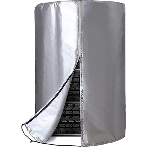 Protectores de neumáticos con revestimiento de protección solar, adecuados para la protección de vehículos estacionados y almacenados durante largos periodos - 73 cm x 110 cm (1/4)
