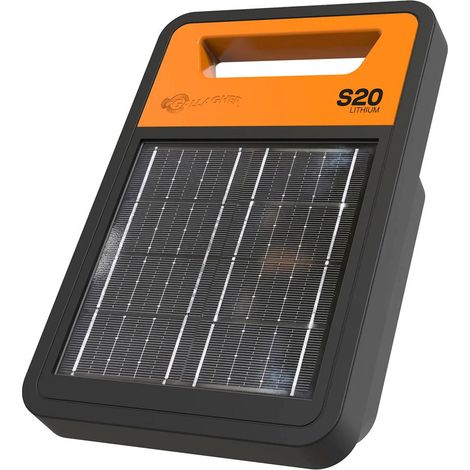 Elettrificatore solare S20Li Gallagher con batteria al litio per  recinti fino 2 km per cavalli, bestiame, maiali