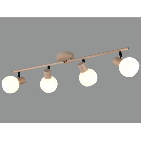 REALITY Plafonnier 4 lumières Boba R86374043, E14, sans ampoule, IP20, beige (1/5)