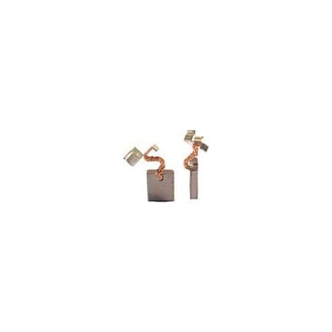 Set aus 2 anpassbaren Kohlen für Makita. Abmessungen: 3 x 10 x 13,2 mm.