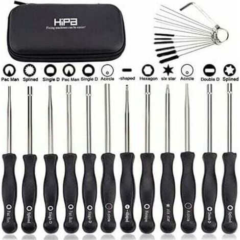 Ensemble de 12 outils de réglage de carburateur et tournevis de réglage pour moteur à 2 temps, pour débroussailleuses, tronçonneuses Poulan, Husqvarna, STHIL, Echo. (1/4)