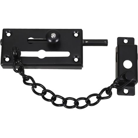 Loquet de Porte Coulissant en inox avec Chaîne (1/5)