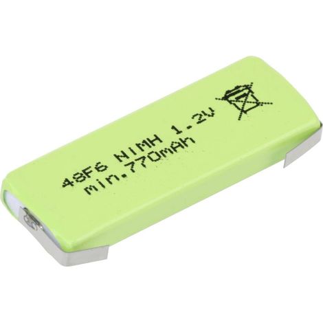 Mexcel HPE-F6-800 Batteria ricaricabile speciale Prismatica linguette a saldare a U NiMH 1.2 V 770 mAh 1 pz.