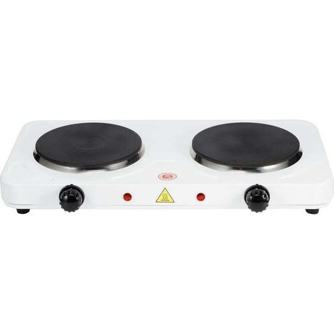 Fornello Elettrico Hercules 2500W - Piastra Ø185mm 1500W & Ø155mm 1000W con Termostato e Indicatore (1/5)