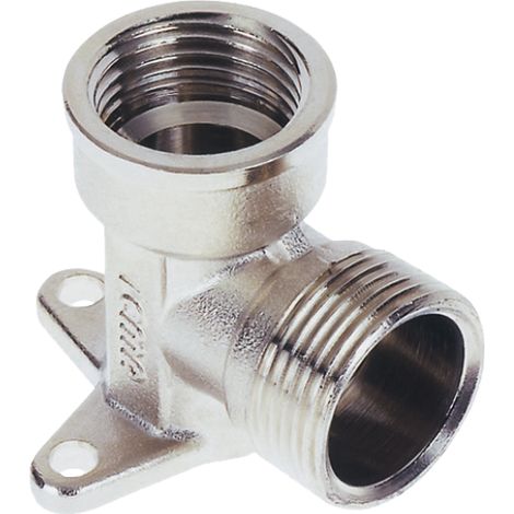 RACCORDO A STRINGERE CURVO CON FLANGIA 3 FORI 'ART. 539' 16 x 1/2 - femmina  - ICMA