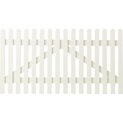 Plus Vorgartentor Retro 150 x 80 cm weiß Holzzäune