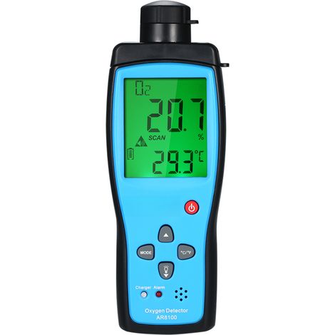 Testeur D'Oxygène Numérique Portable 0-25% Avec Affichage Température - Analyseur De Concentration Pour Aquarium (1/5)