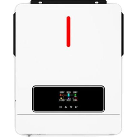 Onduleur Solaire Hybride, Hors Réseau & Sur Réseau, Sortie 4,2KW, Onde Sinusoïdale Pure, Chargeur MPPT 120A, ECO-4200W-24VBAT, 220-240V (1/2)