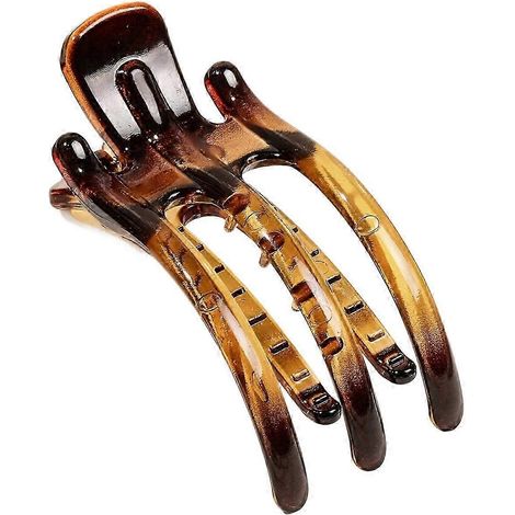 Dreizackige Haarspange für Damen und Mädchen, vielseitig einsetzbar für verschiedene Frisuren und Anlässe, glänzendes Schildkrötenpanzer-Design (1/5)