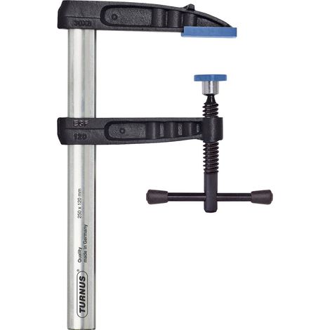TURNUS 493K150 - Vis de serrage Optima avec poignée en T de sécurité antidérapante 1500x120 mm Rail 35x11 mm