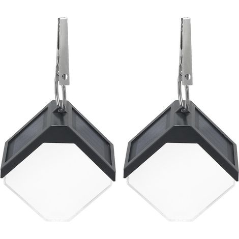 Set mit 2 Solar-Wandleuchten für den Außenbereich, Garten, hängend, dekorativ, Landschaftsgestaltung, IP65 wasserdicht