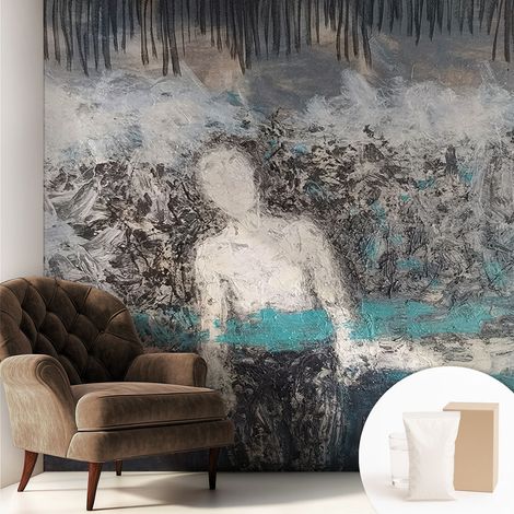 Papier peint intissé avec imprimé installation simple qualité excellente sans désordre - Colle incluse gratuite Monde mystérieux 250x250 cm (1/5)