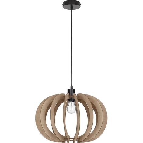 [NEUWERTIG] B-Ware Nova Luce Pendelleuchte Hängeleuchte Ottoline E27 Led Braun Dimmbar ø 40cm Lampe