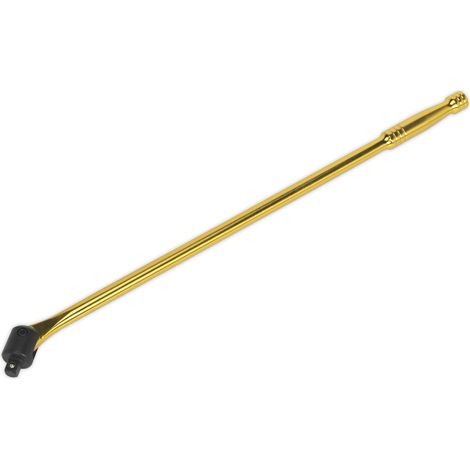 Sealey 1/2""D Breaker Bar 600mm Gold Hardened Tempered Chrome Vanadium AK730G