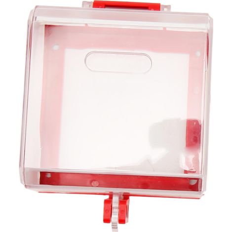 Couvercle de protection transparent pour bouton-poussoir d'arrêt d'urgence LOTO (Consignation/Déconsignation) pour équipements électriques (1/5)