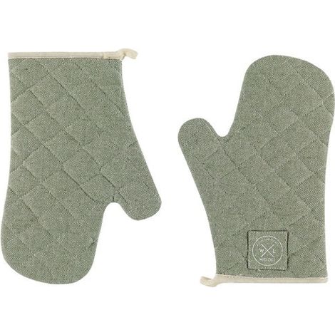 Gants De Cuisine Pistache Witloft Protection Thermique, Coton Recyclé - Witloft