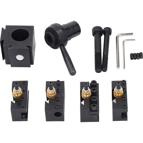 Jeu de poteaux d'outils à changement rapide, supports en acier de Type cale pour Mini tour 0618 7x12 7x14 210 8x16 220x600 220x750