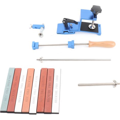 Professioneller tragbarer Messerschärfer für Metallmesser und Küchenutensilien, Schärfsystem mit Schleifscheiben mit festem Winkel. (1/5)