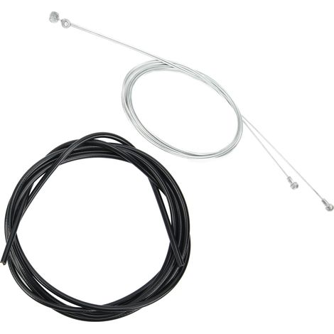 Kit de Câbles et Gaines pour Freins VTT BOLANY - Ensemble Noir Compatible Vélo Tout Terrain