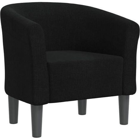 Fauteuil convertible en tissu noir (1/5)
