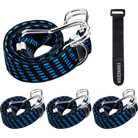 Spanngummi mit Haken 4er-Set 60cm Extra Stark für Fahrrad, Motorrad, Auto (1/5)