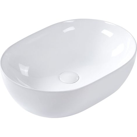 Countertop Basin OMOA 480 x 340 mm Ceramic White (1/5)