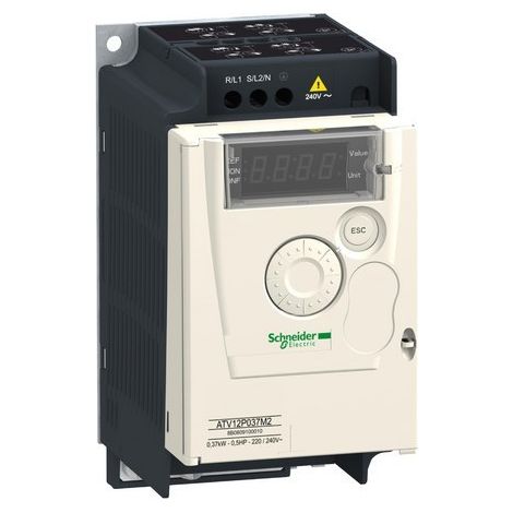 Convertidor de frecuencia Schneider Electric atv12 0,37 kW monofásico