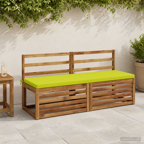 vidaXL Coussin de banc SOEST 100 % polyester Vert vif. 140 x 50 x 5 cm (1/5)