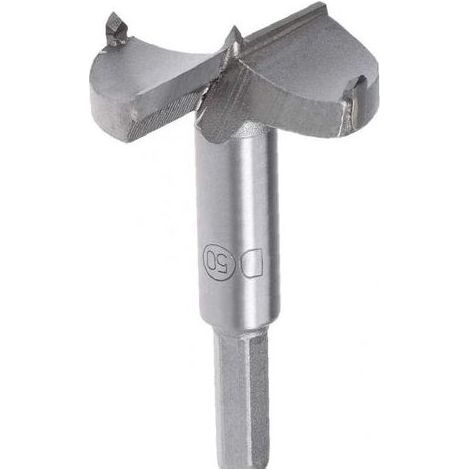 50-mm-Hartmetall-Holzbohrer, Lochsäge, Bohrer für Holzbearbeitung, grau, mit Bohrern, 1 Stück (1/5)