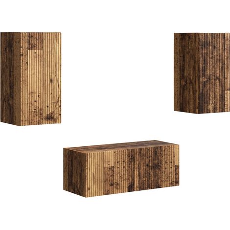 Ensemble meuble TV 6 pcs Bois ancien Bois d'ingénierie (1/5)