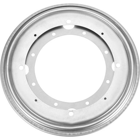 Plateau tournant de 23 cm (9 pouces), support pivotant, plateau tournant rond, pour bureau, argent. (1/5)