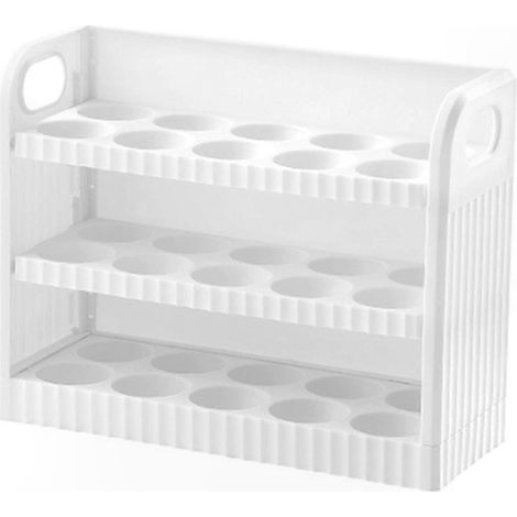 Support Œufs Réfrigérateur Boîte de Rangement Plastique, Présentoir à Œufs pour Cuisine, Conteneur de Conservation Fraîche sur Plan de Travail (1/5)